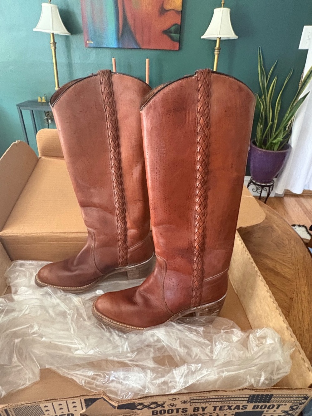 Vintage 70s Miss Capezio Braided Campus Cowboy